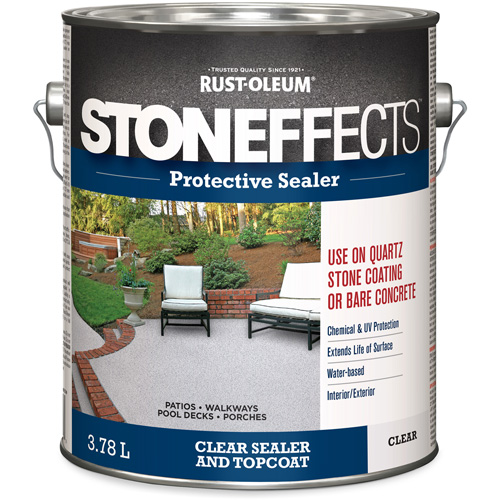 Stoneffects Protective Concrete Sealer, 3.78 L, Water-Based, Transparent, Clear Groupe Belzile Dickner