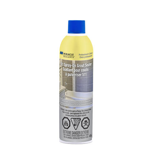 Miracle Sealants&reg; 511 Spray-On Grout Sealer, Aerosol Can Groupe Belzile Dickner