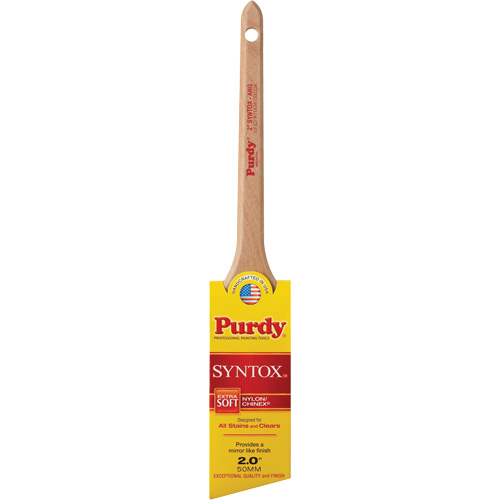 Pinceau &agrave; angle Syntox, Synth&eacute;tique, Manche Bois, Largeur de 2" Groupe Belzile Dickner