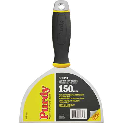 Couteau &agrave; joints de premi&egrave;re qualit&eacute;, Lame Acier inoxydable, Largeur 6", Manche Plastique Groupe Belzile Dickner