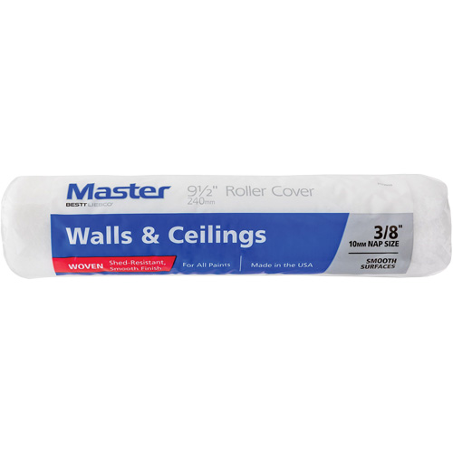 Master Woven Roller Cover, 10 mm (3/8") Nap, 240 mm (9-1/2") L Groupe Belzile Dickner