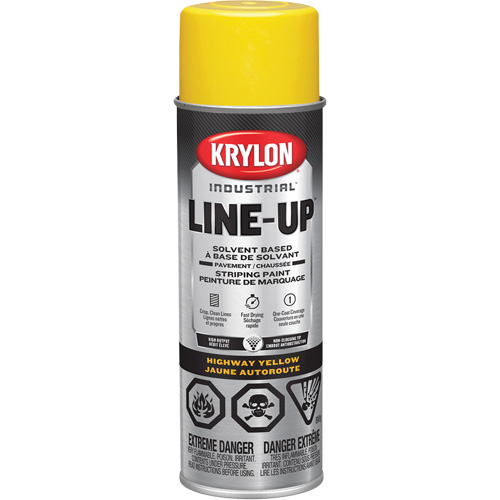 Professional Solvent-Based Marking Paint, Yellow, 18 oz., Aerosol Can Groupe Belzile Dickner