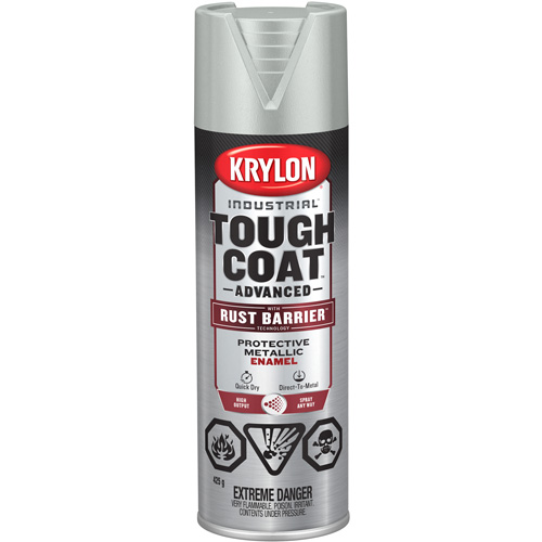 Peinture Tough Coat avec technologie Rust Barrier, Aluminium, M&eacute;tallique, 425 g, Canette a&eacute;rosol Groupe Belzile Dickner