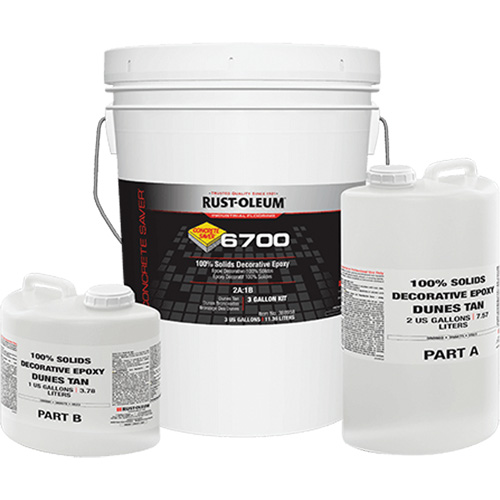 &eacute;poxy d&eacute;coratif 100 % de solides 6700, 3 gal., &eacute;poxy, Tr&egrave;s brillant, Beige Groupe Belzile Dickner
