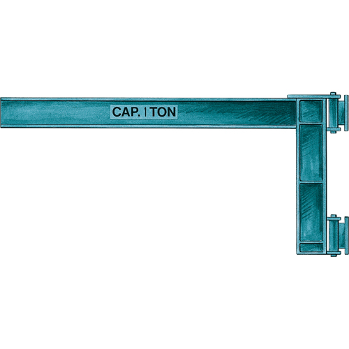 Wall Jibs, I Beam, 4-5/8" Flange Width, 2000 lbs. (1 tons) Capacity Groupe Belzile Dickner