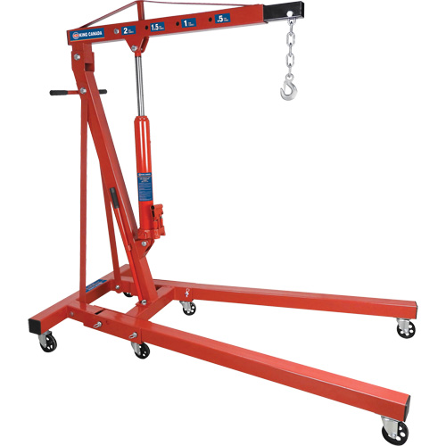 2-Ton Folding Shop Crane, 4000 lbs. (2 tons) Capacity Groupe Belzile Dickner