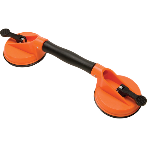 Ventouses de levage manuel - Ventouses doubles - pivotantes, 50 lb Capacit&eacute;, 4-5/8", Levier, 13" Longueur de la manche Groupe Belzile Dickner