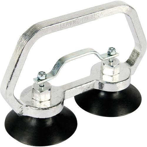 Appareils &agrave; ventouses - Ventouse double industrielle, 30 lb Capacit&eacute;, 3", Barre &agrave; tirer, 7" Longueur de la manche Groupe Belzile Dickner