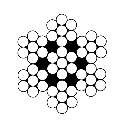Aircraft Cables, 500' (152.4 m) x 3/64", 270 lbs. (0.135 tons), Galvanized Groupe Belzile Dickner
