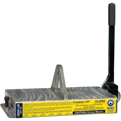 Creative Lift&reg; Magnets, 3000 lbs. (1.5 tons) Holding Cap., 19-1/4" L x 10-1/2" W x 7" H Groupe Belzile Dickner