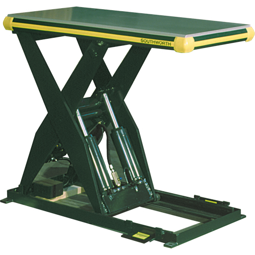 Table &eacute;l&eacute;vatrice hydraulique &agrave; ciseaux Backsaver, Acier, 24" la x 48" lo, Capacit&eacute; 4000 lb Groupe Belzile Dickner