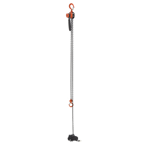Mini Lever Hoist, 15' Lift, 500 lbs. (0.25 tons) Capacity, Steel Chain Groupe Belzile Dickner