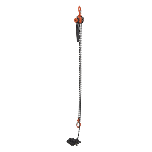 Mini Lever Hoist, 15' Lift, 1000 lbs. (0.5 tons) Capacity, Steel Chain Groupe Belzile Dickner