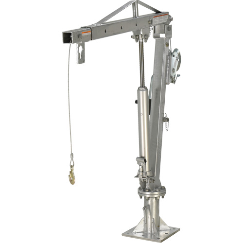 Winch Operated Truck Jib Crane, 1000 lbs. (0.5 tons) Capacity, 97" Max. Clearance Groupe Belzile Dickner