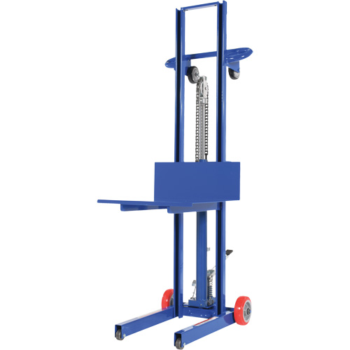 Hydraulic Platform Lift Stacker, Foot Pump Operated, 400 lbs. Capacity, 51-1/8" Max Lift Groupe Belzile Dickner