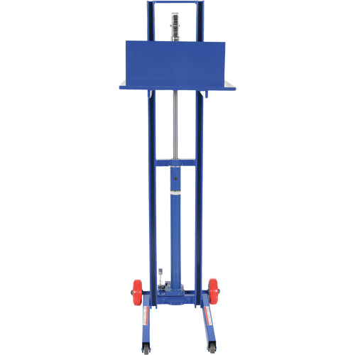 Hydraulic Platform Lift Stacker, Foot Pump Operated, 400 lbs. Capacity, 51-1/8" Max Lift Groupe Belzile Dickner