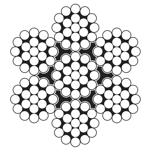 C&acirc;ble m&eacute;tallique, 500' (152,4 m) x 3/16", 4200 lb (2,1 tonnes), Galvanis&eacute; Groupe Belzile Dickner