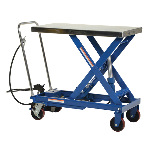 Pneumatic Hydraulic Scissor Lift Table, Steel, 39-1/2" L x 20" W, 1750 lbs. Cap. Groupe Belzile Dickner