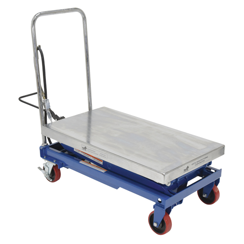 Pneumatic Hydraulic Scissor Lift Table, Steel, 35-1/2" L x 20" W, 800 lbs. Cap. Groupe Belzile Dickner