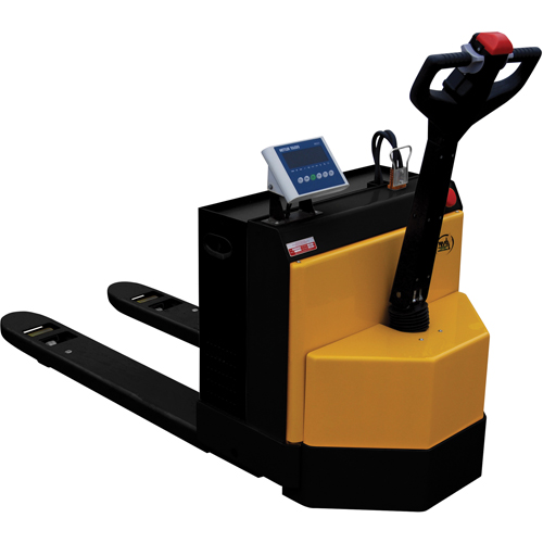 Fully Powered Electric Pallet Truck With  Scale, 4500 lbs. Cap., 48" L x 30.25" W Groupe Belzile Dickner