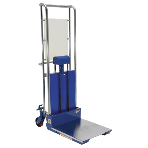 Hefti-Lift Load Stacker, Foot Pump Operated, 880 lbs. Capacity, 59" Max Lift Groupe Belzile Dickner