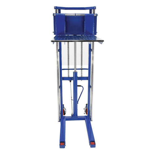 Hefti-Lift Load Stacker, Foot Pump Operated, 1500 lbs. Capacity, 63" Max Lift Groupe Belzile Dickner