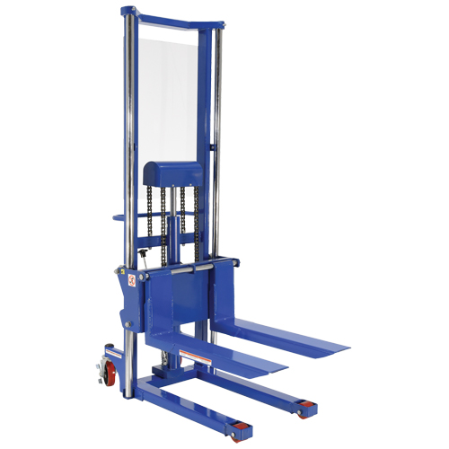 Hefti-Lift Load Stacker, Foot Pump Operated, 1500 lbs. Capacity, 63" Max Lift Groupe Belzile Dickner