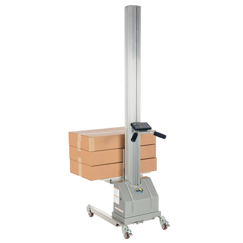 Quick Lift Stacker, Electric Operated, 125 lbs. Capacity, 72" Max Lift Groupe Belzile Dickner