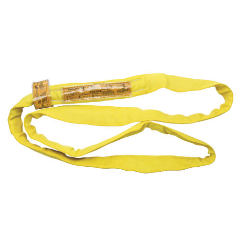 Polyester Round Sling, Yellow, 2-1/2" W x 3' L, 9000 lbs. Vertical Load Groupe Belzile Dickner