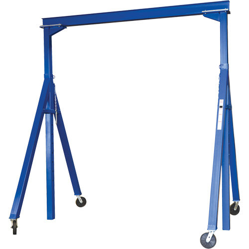 Grue-portique ajustable en acier, 10' lo, Capacit&eacute; 2000 lb (1 tonne) Groupe Belzile Dickner