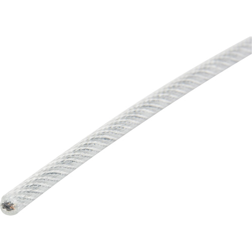 Wire Rope, 1000' (304.8 m) x 1/8", 2000 lbs. (1 tons), Galvanized Groupe Belzile Dickner