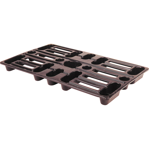 Plastic Pallets, 4-Way Entry, 24" L x 15" W x 1-1/2" H Groupe Belzile Dickner