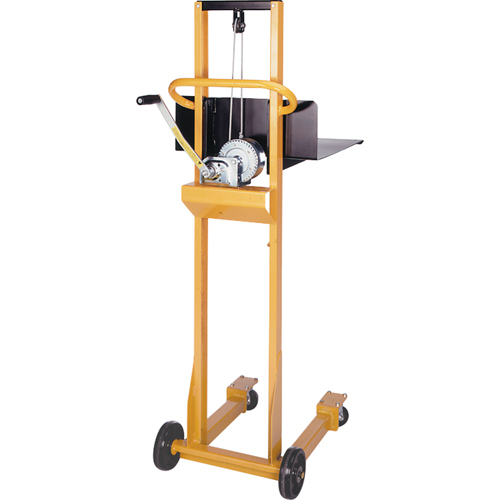 Easy-Lift Platform Lift Stacker, Hand Winch Operated, 500 lbs. Capacity, 52" Max Lift Groupe Belzile Dickner