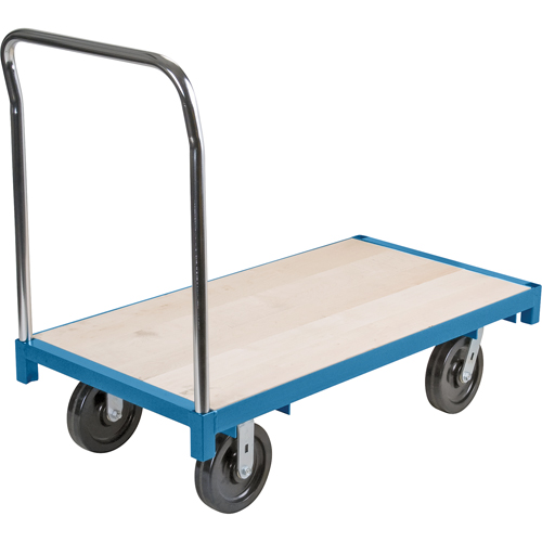 Chariot &agrave; plateforme robuste, 96" lo x 48" la, Capacit&eacute; de 2500 lb, Roues en Nylon Groupe Belzile Dickner