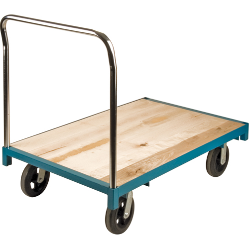 Chariot &agrave; plateforme robuste, 48" lo x 30" la, Capacit&eacute; de 2000 lb, Roues en Caoutchouc Groupe Belzile Dickner