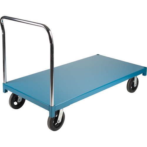 Chariot &agrave; plateforme robuste, 60" lo x 30" la x Capacit&eacute; 2000 lb, Roues en Caoutchouc Groupe Belzile Dickner