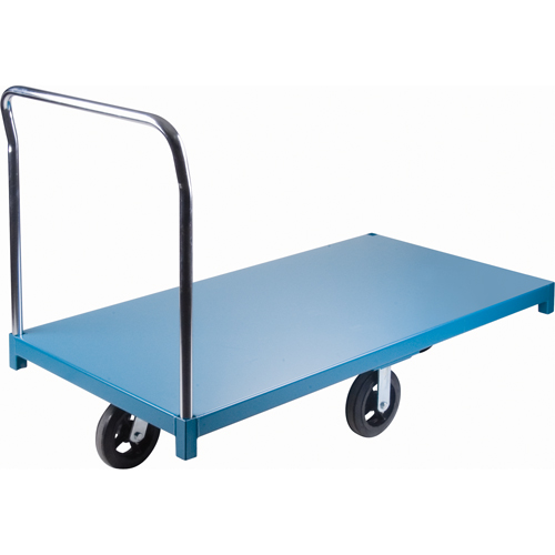Chariot &agrave; plateforme robuste, 96" lo x 48" la x Capacit&eacute; 2000 lb, Roues en Caoutchouc Groupe Belzile Dickner