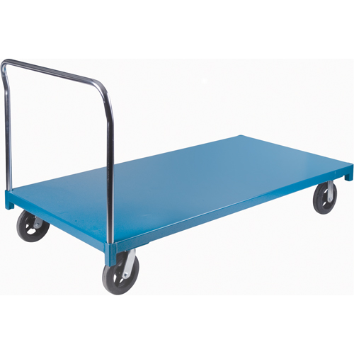 Chariot &agrave; plateforme robuste, 72" lo x 36" la x Capacit&eacute; 2000 lb, Roues en Caoutchouc Groupe Belzile Dickner