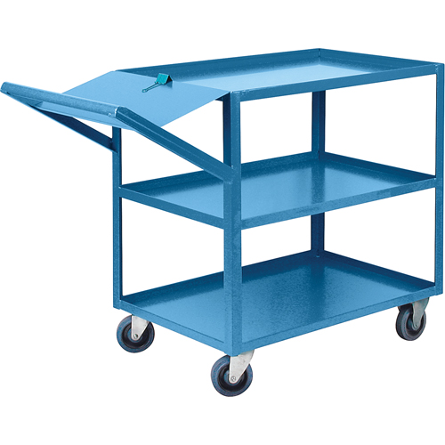 Order Picking Carts, 36" H x 24" W x 64" D, 3 Shelves, 1200 lbs. Capacity Groupe Belzile Dickner