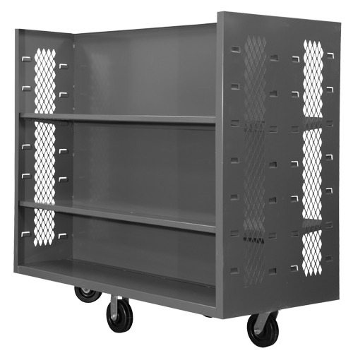 Wire Shelf Cart, Steel, 30" x 54" x 60", 1500 lbs. Capacity Groupe Belzile Dickner