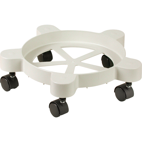 Lil'Dolly Pail Dollies, Plastic, 75 lbs. Capacity, 11" Diameter, Plastic Casters Groupe Belzile Dickner