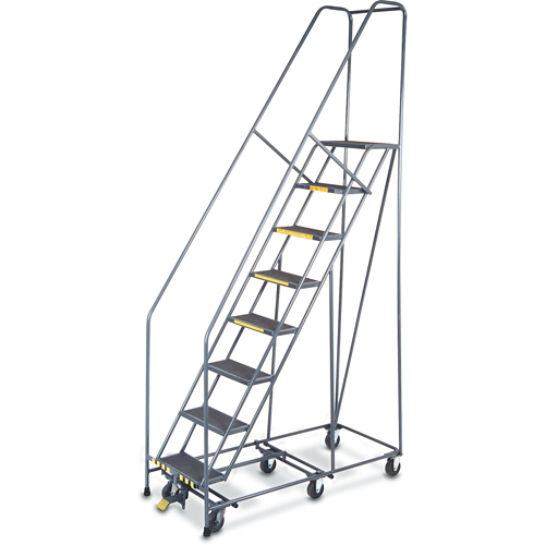 All Directional Ladders, 9 Steps, 24" Step Width, 90" Platform Height, Steel Groupe Belzile Dickner
