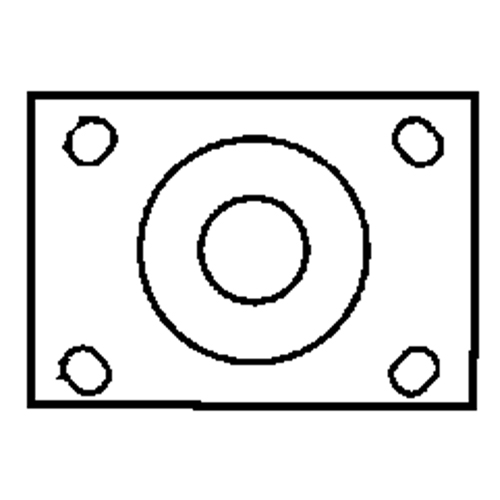 Roulette &agrave; freinage complet, Pivotant avec frein, 6" (152,4 mm), Caoutchouc, 450 lb (204 kg) Groupe Belzile Dickner