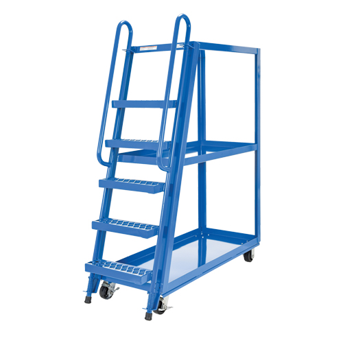 Stock Picking Cart, Steel, 21-7/8" W x 56-1/8" D, 3 Shelves, 1000 lbs. Capacity Groupe Belzile Dickner