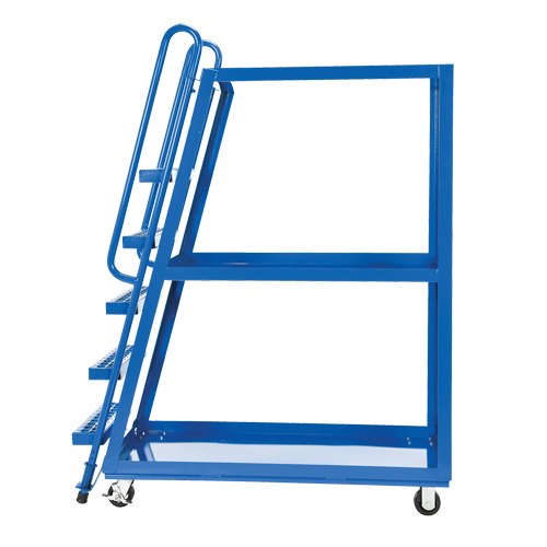 Stock Picking Cart, Steel, 21-7/8" W x 56-1/8" D, 3 Shelves, 1000 lbs. Capacity Groupe Belzile Dickner