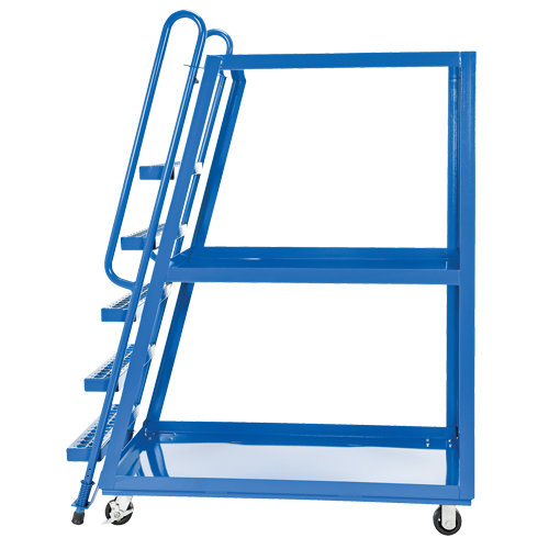 Stock Picking Cart, Steel, 27-7/8" W x 56-1/8" D, 3 Shelves, 1000 lbs. Capacity Groupe Belzile Dickner
