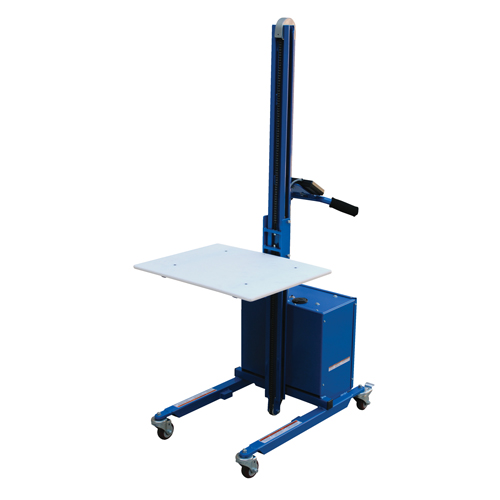 Quick Lift Platform Stacker, Electric Operated, 175 lbs. Capacity, 57" Max Lift Groupe Belzile Dickner