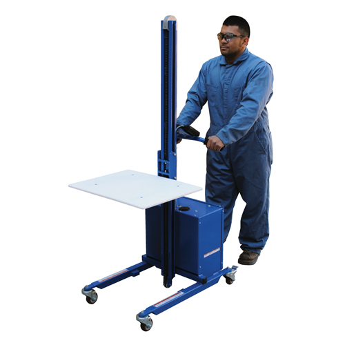 Quick Lift Platform Stacker, Electric Operated, 175 lbs. Capacity, 57" Max Lift Groupe Belzile Dickner
