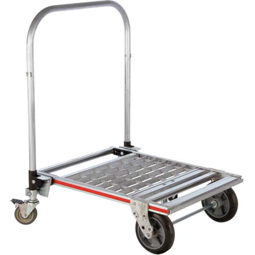 Chariot &agrave; plateforme repliable &agrave; quatre roues, Aluminium, 750 lb, 31" lo x 23-1/4" la, Hauteur 39" Groupe Belzile Dickner