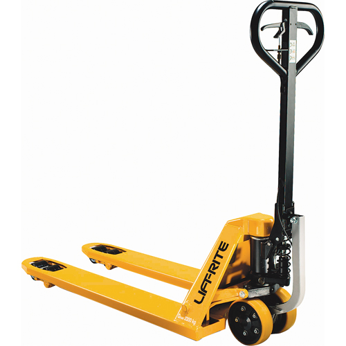 Power-Start Technology Pallet Trucks, Steel, 48" L x 27" W, 5000 lbs. Capacity Groupe Belzile Dickner